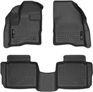 high-quality husky liners weatherbeater front & 2nd seat floor mats for 2010-20 ford taurus logo