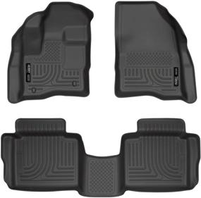 img 4 attached to High-quality Husky Liners Weatherbeater Front & 2nd Seat Floor Mats for 2010-20 Ford Taurus
