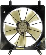 🔧 dorman 620-232 engine cooling fan assembly: ideal for honda models, sleek black design logo