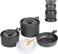 terra hiker camping cookware: nonstick pots, pans & mesh bag - lightweight set for backpacking, hiking & picnic cooking logo