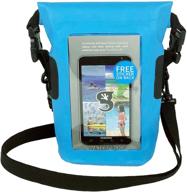 geckobrands waterproof phone tote – neon blue – perfect outdoor phone pouch & dry bag for iphone and samsung galaxy logo