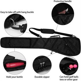 img 2 attached to Golf Lightweight Carry Bag - Foldable Sunday Bag Ideal for Driving Range and Practice - Thick and Durable Clubs Case in Multiple Colors - Small Travel Bag for Enhanced Convenience