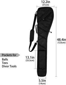 img 1 attached to Golf Lightweight Carry Bag - Foldable Sunday Bag Ideal for Driving Range and Practice - Thick and Durable Clubs Case in Multiple Colors - Small Travel Bag for Enhanced Convenience