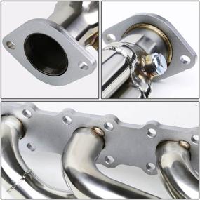 img 3 attached to 🔥 Efficient Performance Upgrade: DNA MOTORING Stainless Steel Header Exhaust Manifold - HDS-NT04-56L-LT