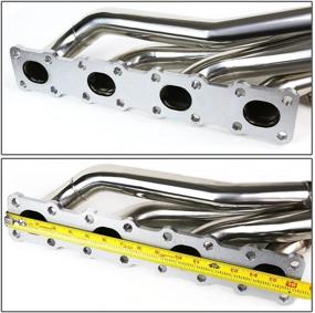 img 1 attached to 🔥 Efficient Performance Upgrade: DNA MOTORING Stainless Steel Header Exhaust Manifold - HDS-NT04-56L-LT