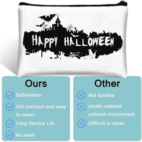 img 1 attached to 12 Pcs Sublimation Blanks Makeup Bag Set: Heat Transfer Cosmetic Bags for Women - Perfect Gifts for Travelers, Nurses, Mothers, and Teachers!