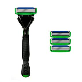 img 4 attached to 🪒 DORCO PACE6 6-Blade System Razor with 4 Refill Blades