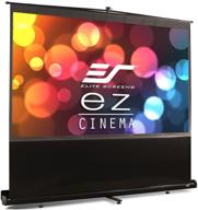 🎥 elite screens ezcinema series, 135-inch 16:9, manual pull up projector screen with 8k / 4k ultra hd 3d compatibility, movie home theater, 2-year warranty, f135nwh+ logo