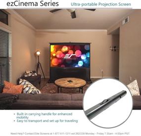 img 2 attached to 🎥 Elite Screens ezCinema Series, 135-INCH 16:9, Manual Pull Up Projector Screen with 8K / 4K Ultra HD 3D Compatibility, Movie Home Theater, 2-YEAR WARRANTY, F135NWH+