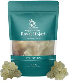 img 4 attached to Organic Green Frankincense Hojari from Oman Boswellia Sacra - Premium 1 oz Incense Resin Bulk, Certified Pure & Healthy