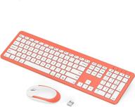 seenda rechargeable wireless keyboard mouse combo full size cordless keyboard &amp logo