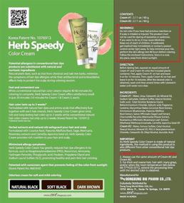 img 2 attached to 🌿 Herb Speedy PPD-Free Hair Dye: Ammonia-Free, Dark Brown Hair Color with Sun Protection - Odorless, Gentle Formula for Coloring Sensitive Scalp, Minimizing Irritations