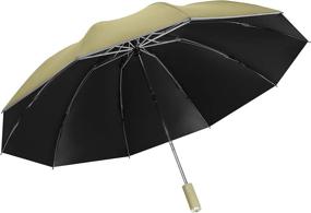 img 3 attached to Stay Dry and Safe in ☔️ Style with JOURNOW Inverted Windproof Automatic Reflective Umbrellas