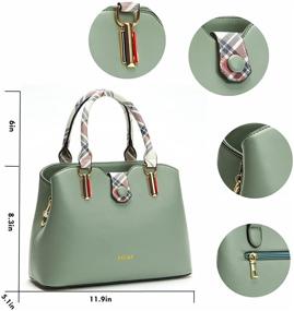 img 1 attached to 👜 WECALF Microfiber Crossbody Women's Handbags & Wallets: Stylish Satchel Shoulder Handbag for Effortless Fashion