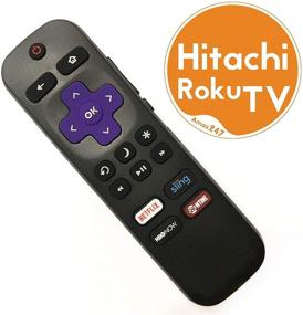 img 2 attached to Пульт дистанционного управления Amaz247 Hitachi Roku TV: Совместимо со всеми встроенными телевизорами Hitachi Roku, исключая плеер и стриминг-приставку Roku.