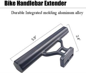 img 1 attached to 🚲 ZUKKA Bike Handlebar Extender: Premium Aluminum Alloy Double Bracket for Extended Bicycle Space Extension - Easy Double Screw Fixation Mount