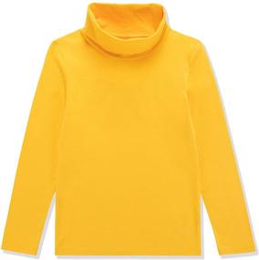 img 4 attached to 👕 Comfortable DOTDOG Spandex Pullover T Shirt Turtleneck for Boys: Stylish and Trendy Clothing Option