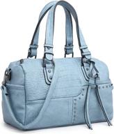 dasein leather satchel handbags shoulder women's handbags & wallets and hobo bags logo