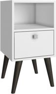 🪑 contemporary white side table: manhattan comforts abisko logo