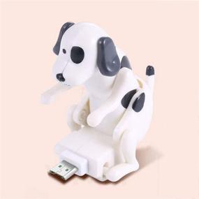 img 1 attached to 🐶 Dheera Stray Dog Charging Cable - Smartphone USB Charger Toy, Mini Humping Spot Dog Toy for Mobile Phone (Type-C, White)