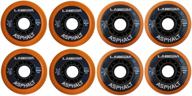 🛼 labeda gripper asphalt hilo roller hockey wheels - 4-76mm wheels/4-80mm wheels logo