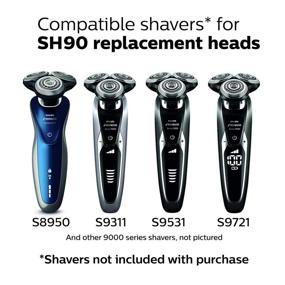 img 1 attached to 💪 Enhance Shaving Performance with Philips Norelco Series 9000 SH90/62 Replacement Shaver Head