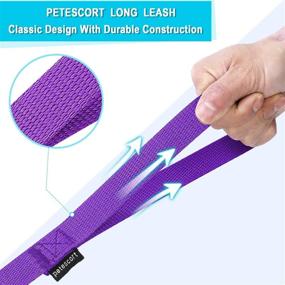 img 3 attached to 🐾 Premium PETESCORT Dog/Puppy/Cat 15 ft, 20 ft, 30 ft, 50 ft Long Leash – Ideal for Training, Playing, and Camping with Small to Medium Dogs or Cats