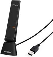 🔌 wavlink usb wifi adapter for pc, ac1300mbps dual band wireless network adapter with usb mini dock, high gain 5dbi antenna and wps function for windows and mac os x - enhance internet connectivity for desktops and laptops logo
