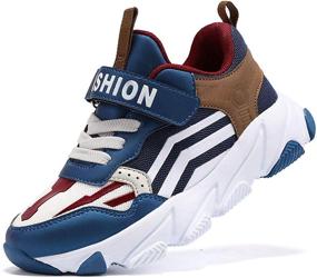 img 4 attached to Running Athletic Lightweight Sneakers Little_Kid Sports & Fitness and Running