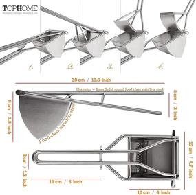 img 1 attached to 🥔 Versatile TOPHOME Stainless Steel Potato Ricer: Ideal for Mashing, Baby Food, Fruits, Vegetables, and Creamy Mashed Potatoes