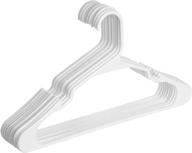 👕 mr. pen - 10-pack white plastic hangers for clothes storage in closet, clothing organization, shirt hangers логотип