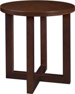 🪑 regency chloe 21-inch round end table- mocha walnut: stylish and functional furniture piece for your home logo