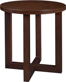 img 3 attached to 🪑 Regency Chloe 21-inch Round End Table- Mocha Walnut: Stylish and Functional Furniture Piece for your Home