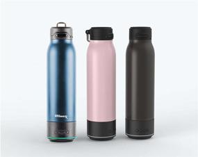 img 1 attached to Steel Double Wall Vacuum Insulated Water Bottle with Rechargeable Bluetooth Speaker - Premium Design + Lights, Convenient Drinking Spout, Lid Lock, and Carry Handle - 700ml/23.6 oz - Blue