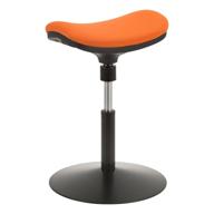 🟠 norwood commercial furniture nor-nil1715f-or-so active stool: adjustable height pivot saddle seat in vibrant orange логотип