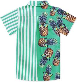 img 3 attached to 🍍 Hawaiian Pineapple Sunglasses - Trendy Boys' Tops, Tees & Shirts with Sleeves