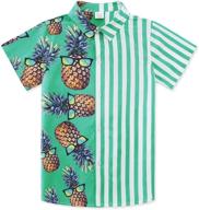 🍍 hawaiian pineapple sunglasses - trendy boys' tops, tees & shirts with sleeves logo