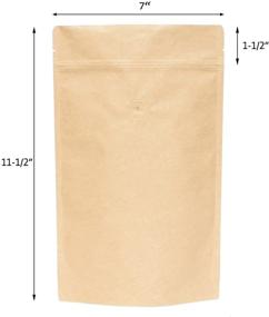 img 3 attached to AwePackage Barrier Natural Zipper Coffee Household Supplies