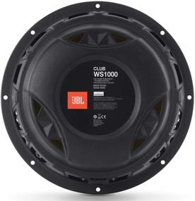 img 2 attached to 🔊 JBL Club WS1000 - 10” плоский сабвуфер со SSI-переключателем (2-4 Ом): Усиленная басовая производительность под рукой.