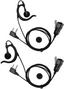 img 4 attached to 🎧 Optimized Midland Ear-Clip Headset for Midland Walkie Talkie Earpiece (2 Packs)