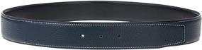 img 3 attached to Genuine Leather Men's Reversible Belt – 34 Inch – Superior Replacement and Stylish Accessory