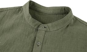 img 2 attached to Shirts Fashion Henley Sleeve Casual