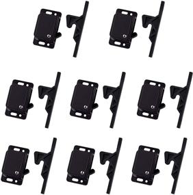 img 4 attached to 🚪 Set of 8 Cabinet Door Latches for RV, Camper, Motorhome, Trailor—Strong Pull Force & Easy Mounting Screws—Perfect OEM Replacement for Home and RV Cabinets