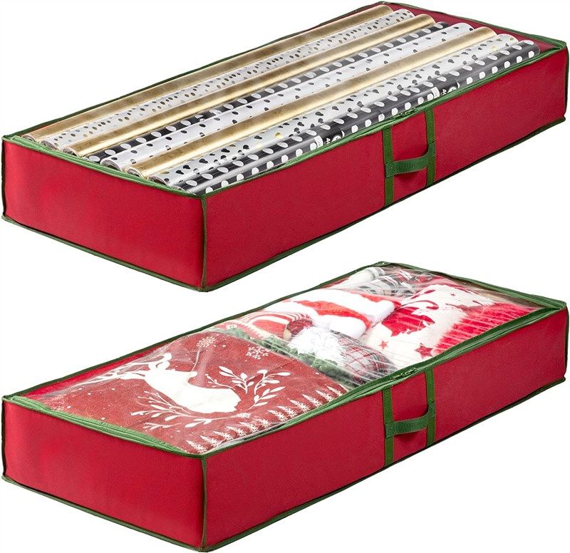 zober woven under bed decoration cover 로고