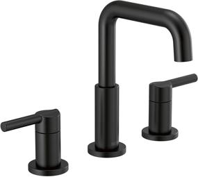 img 4 attached to 💦 Widespread Bathroom Faucet Assembly 35849LF BL: Sleek and Efficient Design