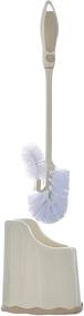 img 3 attached to 🚽 Superio Toilet Brush and Holder (2 Pack) - Efficient Bathroom Cleaning Set with Scrubbing Wand, Under Rim Lip Brush, and Storage Caddy in Beige