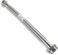 💧 24" x 1" fip stainless steel corrugated water flex connector - heavy duty and durable | ideal for water heater and water softener logo
