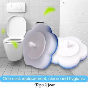 img 2 attached to Ultimate Hygiene with Topo Bear Toilet Wand Refills - 32 Disposable Cleaning Sponges for Easy Toilet Brushing