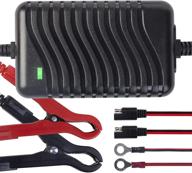 🔋 advanced 12v battery charger - smart charger for cars, boats, rvs, atvs, motorcycles, and more - trickle charger maintainer and desulfator for various battery types - 12v/5a agm, atb, gel, wet, lifepo4, li-ion logo