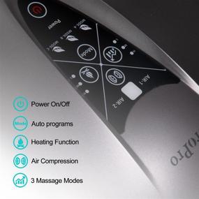 img 2 attached to 🦶 BROPRO Foot Massager Machine: Heat Therapy, Deep Kneading, Handle Design, Multi-Level Setting | Relieves Tired Muscles & Plantar Fasciitis